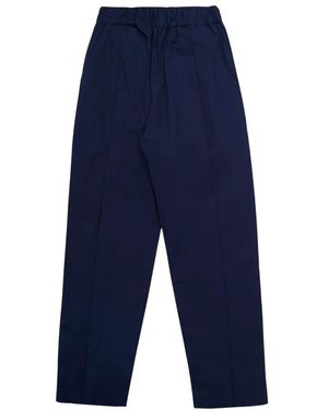 A PAPER KID Straight Trousers - Bleu