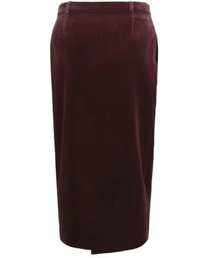 Saint Laurent Midi Skirts - Brown