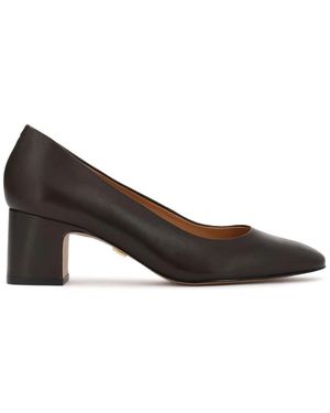 Kazar Blockabsatz-Pumps Aus Leder - Braun