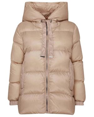 Max Mara Piumino Con Cappuccio - Naturel