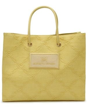 Elisabetta Franchi Shopping Bags - Yellow