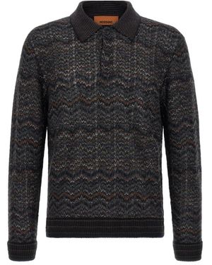 Missoni Polo Shirts - Negro