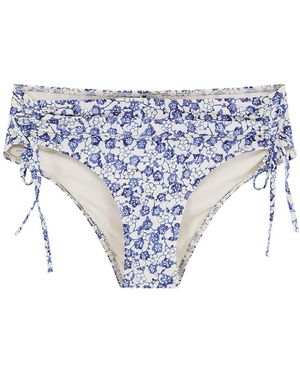 Isabel Marant Badmode ,Blauw ,High-Waisted Double Side Drawstring Bikini Bottom
