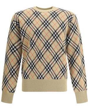 Burberry Round-Neck Knitwear - Multicolour