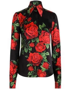 Dolce & Gabbana Overhemden ,Veelkleurig ,Shirts - Rood