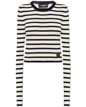 DSquared² Round-Neck Knitwear - Negro