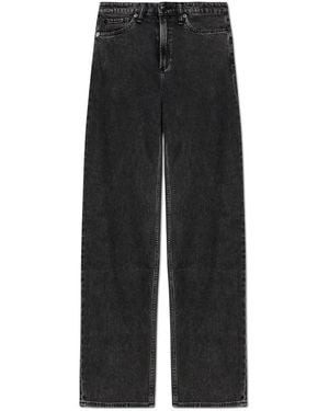 Rag & Bone Jeans ,Grijs ,Katoen Featherweight Logan Jeans - Zwart