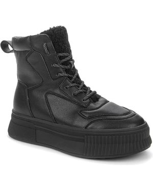 KEDDO Lace-Up Boots - Black