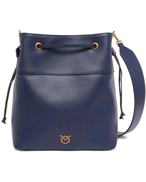 Pinko Tassen ,Blauw ,Leer Secchiello Classic Bag