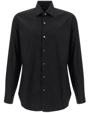 Barba Napoli Casual Shirts - Black