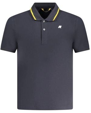 K-Way Blaues Baumwoll-Poloshirt Mit Logo