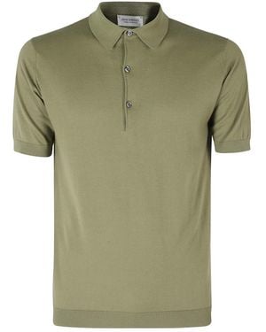 John Smedley Polo Shirts - Green