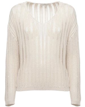 Antonelli Truien & Vesten ,Katoen Edera Sweater - Wit
