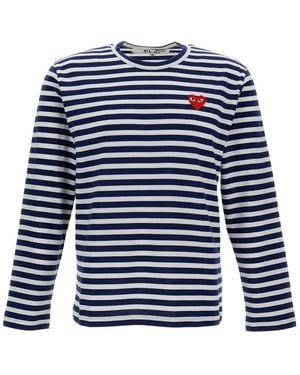 COMME DES GARÇONS PLAY Long Sleeve Tops - Blue