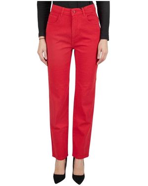 Kiton Jeans Regular Solid 100% Handmade - Rot