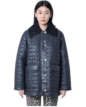 Ganni Winter Jackets - Blue