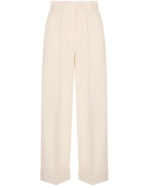 Max Mara Wide Pants - Natural