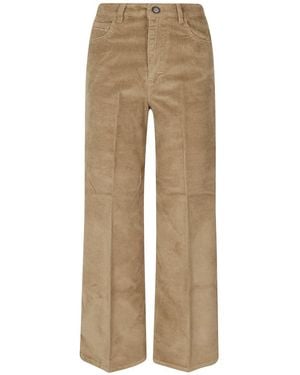 Cruna Broeken ,Bruin ,Katoen Taylor Wide-Leg Broek - Naturel