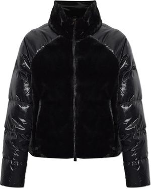 Moose Knuckles Jassen ,Zwart ,Nepbont Nepbont Jas