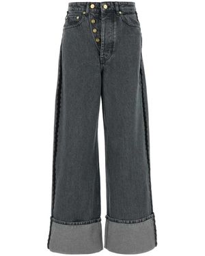 Ganni Wide Jeans - Grey