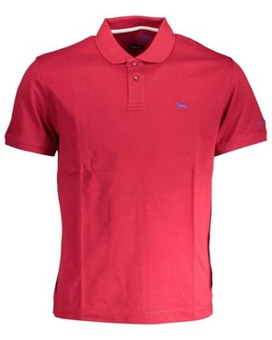 Harmont & Blaine Rotes Baumwoll-Poloshirt