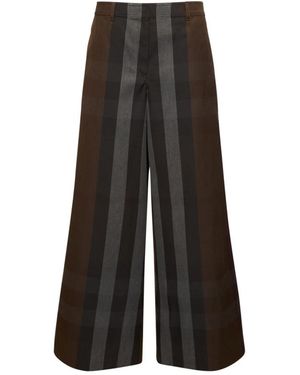 Burberry Elegante Palazzo-Hose - Braun