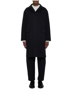 Tagliatore Mantel Klassische Passform Lang Wolle - Schwarz