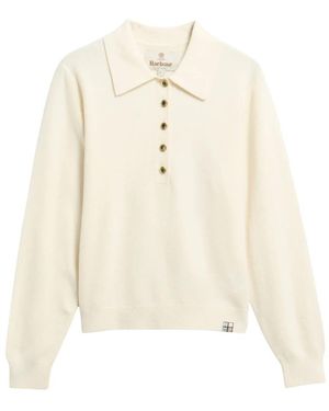 Barbour V-Neck Knitwear - Blanco