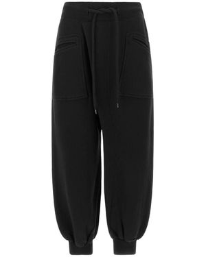 R13 Broeken ,Zwart ,Katoen Crossover Sweatpant