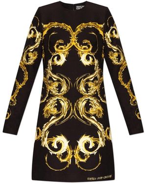 Versace Jeans Couture Vestido con estampado - Negro