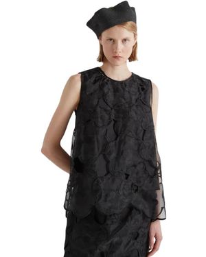 MEIMEIJ A-Lijn Uitlopende Blouse - Zwart