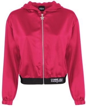 Comme Des Fuckdown Zip-Throughs - Rojo