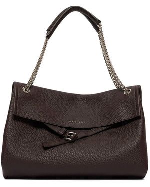 Orciani Venus Soft Midi Schoudertas - Zwart