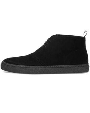Fred Perry Lace-Up Boots - Black
