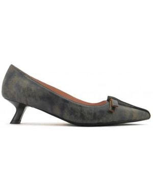 Anna F. Schoenen ,Bruin ,Leer Leren Pumps - Grijs