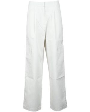 Calvin Klein Wide Pants - White