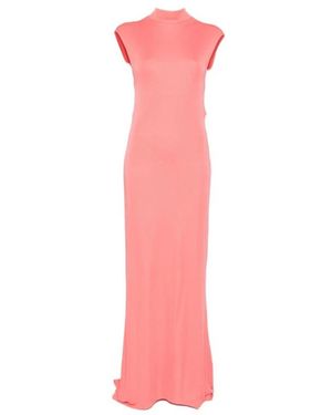 Tom Ford Mouwenloze Asymmetrische Avondjurk Met Gedraaide Rug - Roze