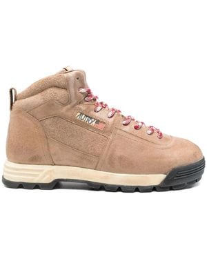 Autry Lace-Up Boots - Natural