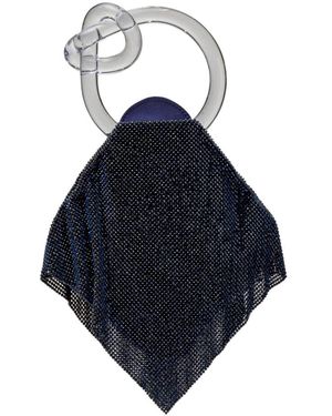 Benedetta Bruzziches Tassen ,Blauw ,Satijn Casper Little Montana Bag