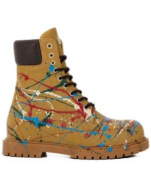 Philipp Plein Lace-Up Boots - Marrón