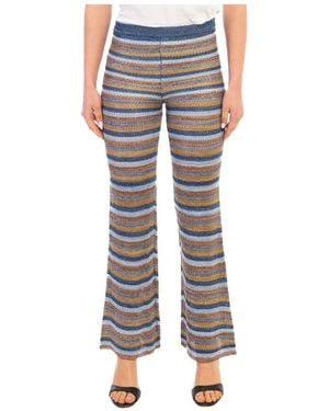 Roberto Collina Wide Trousers - Blue