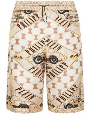 Philipp Plein Long Shorts - Neutro