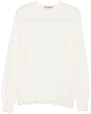La Fileria Round-Neck Knitwear - White