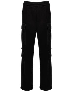 Prada Broeken ,Zwart ,Nylon Nylon Inzet Cargo Joggers