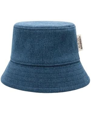 Ruslan Baginskiy Accessoires ,Blauw ,Denim Bucket Hat