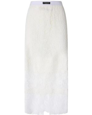 Pinko Rokken ,Wit ,Polyester Maxi Rok
