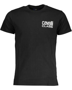Roberto Cavalli Tops ,Zwart ,Katoen Qxt 62Xjd 060 T-Shirt Met Korte Mouwen