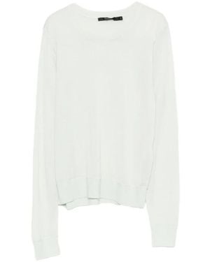 Seventy Shirt Met Ronde Hals En Lange Mouwen - Wit