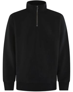 OLAF HUSSEIN Signature Zip Mock - Zwart