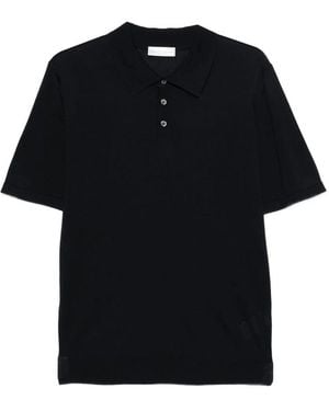 Roberto Collina Tops ,Blauw ,T-Shirts - Zwart